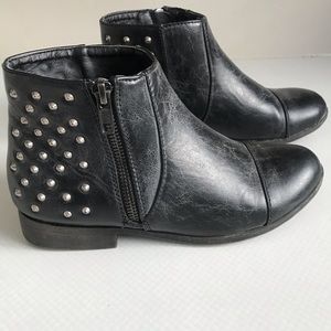 Madden Girl Dolo Black Studded Booties